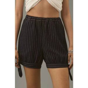 Anthropologie MAEVE Printed Pinstripe Bloomer Shorts
